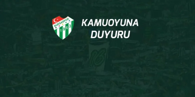 bursaspor duyuru