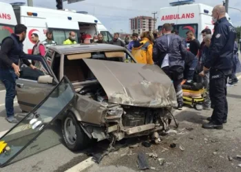 Samsun’da 3 aracın karıştığı kazada 1 yaralı
