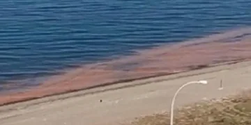 Karacabey’de deni̇z turuncuya döndü