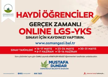 Osmangazi’den öğrencilere online sınav desteği
