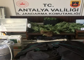 Alanyada Özel Düzenekle Uyuşturucu Yeti̇şti̇ri̇len Eve Baskın