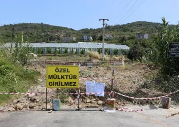 Alanya’da tapulu alanım deyip, yolu kapattı
