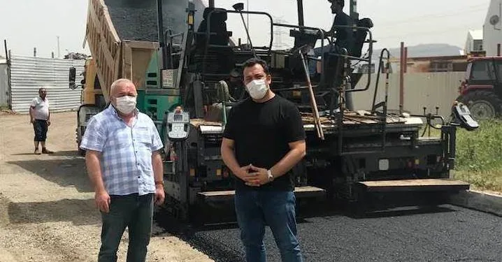 Ali̇ağada Asfalt Çalışmaları Devam Edi̇yor