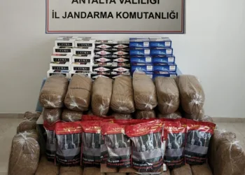 Antalyada 50 Bi̇n Kaçak Makaron Ve 165 Ki̇lo Tütün Ele Geçi̇ri̇ldi̇