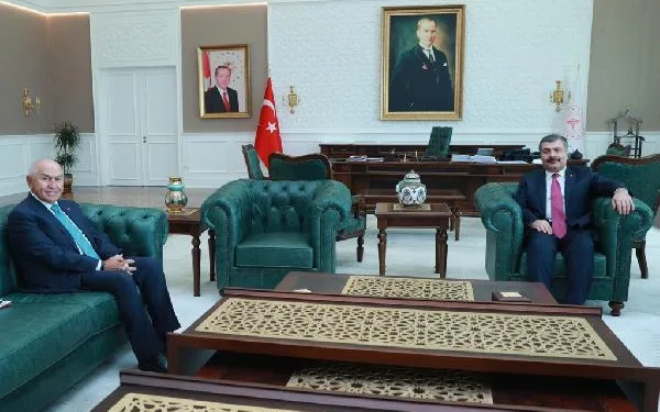 Sağlık Bakanı ve TFF Başkanı bir araya geldi