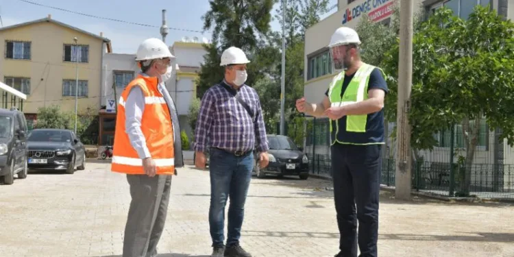 Başkan Gümrükçüden Üst Yapı Çalışmalarına Yeri̇nde İnceleme