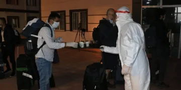 BAE’den gelen 193 kişi Sinop’ta yurda yerleştirildi