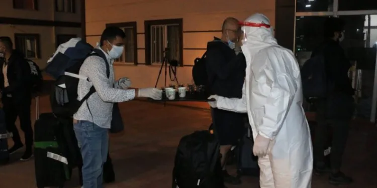 BAE’den gelen 193 kişi Sinop’ta yurda yerleştirildi
