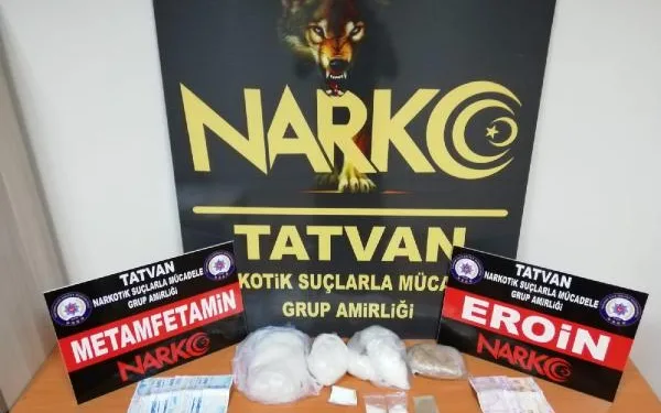 Bitlis’te metamfetamin ve eroin ele geçirildi