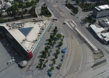 Bursa’da sessi̇zli̇k havadan görüntülendi̇