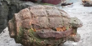 Bursalı çiftçi tarlasında el bombası buldu