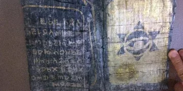 Üzerinde Davut Yıldızı olan kitap ele geçirildi
