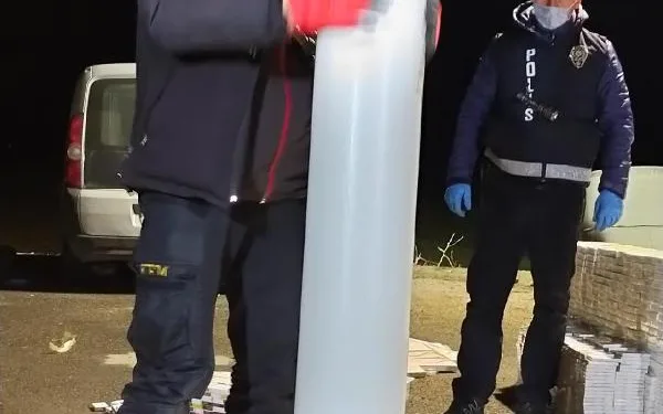 Erzurumda 9 bin adet kaça sigara ele geçirildi
