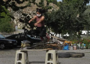 Futbol aşkı Şeyda’ya parkur yaptırdı