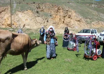 Kadın Çi̇ftçi̇lere Süt Sağım Maki̇nesi̇ Veri̇ldi̇