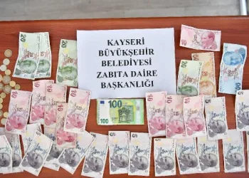 Kayseri’de dilencinin üzerinden 100 euro çıktı