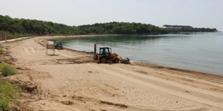 Kocaeli̇de Plajlar Yaza Hazırlanıyor