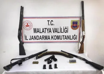 Malatya’da silah kaçakçılığına 3 gözaltı
