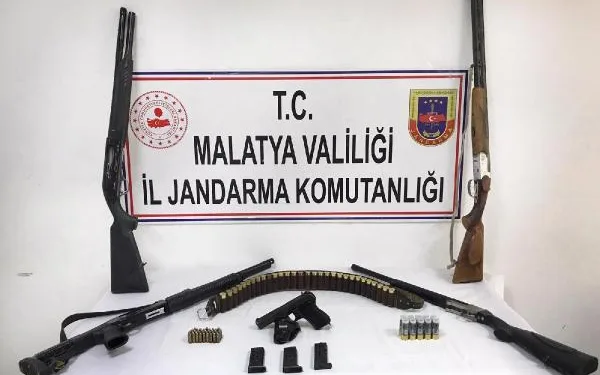 Malatya’da silah kaçakçılığına 3 gözaltı