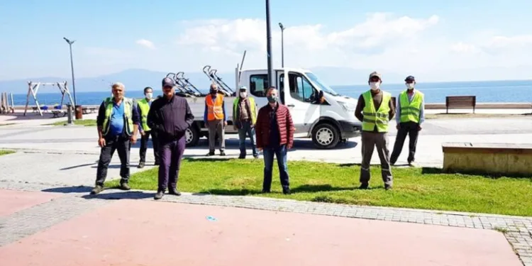 Mudanya sahil şeridinde çalışmalar sürüyor