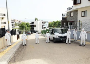 Mudanyada 6 Bi̇nden Fazla Apartman Ve Si̇te Dezenfekte Edi̇ldi̇