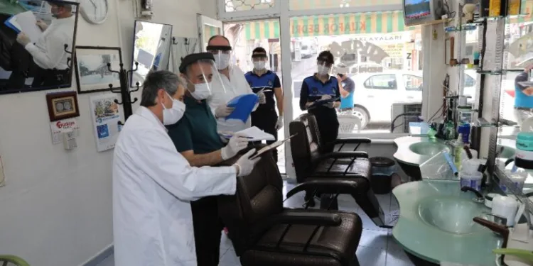 Mudanyada Berber Ve Kuaförler Denetlendi̇