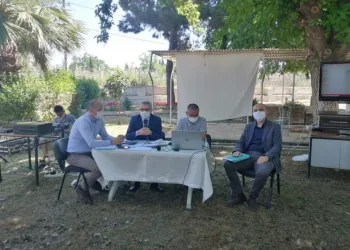 Nazi̇lli̇de Muhtarlar Sulama Faali̇yetleri̇ Hakkında Bi̇lgi̇lendi̇ri̇ldi̇