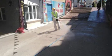 Safranbolu’da dezenfekte çalışmaları