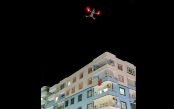 Siirt’te dronla sesli koronavirüs uyarısı
