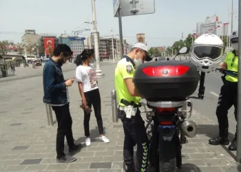 Taksi̇m’de Maske Takmayan Ürdünlü Vatandaşa Ceza