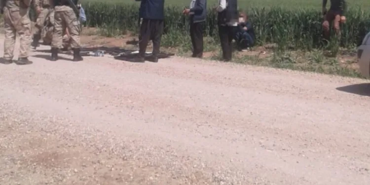 Tarlada su borularının çalındığı haberi̇ asılsız çıktı