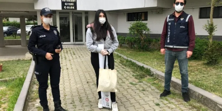 Üniversiteli genç kızın online tez ödevi için seferberlik