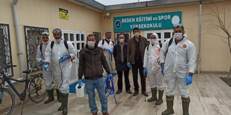 Van Yyüde Dezenfekte Çalışması