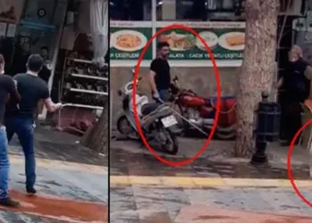Köpeği sopayla dövdü, kasabın üzerine bıçakla yürüdü!