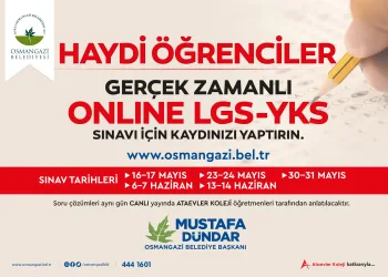 Osmangazi’nin Online sınavlara rekor katılım