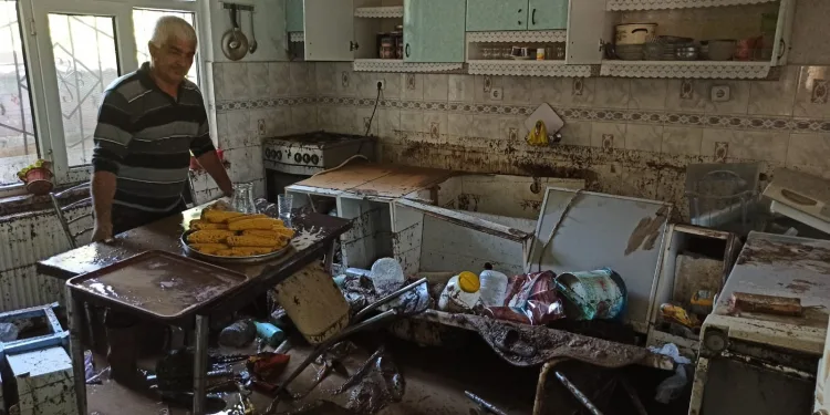 Bursa’da selden etkilenen evler kullanılamaz hale geldi