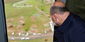 Soylu, deprem bölgesinde incelemelerde bulundu