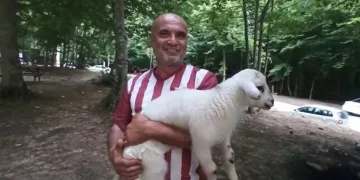 Annesinin dışladığı kuzuya gözü gibi bakıyor
