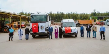 Bakanlık Kestel Belediyesi’ne süpürge aracı hibe etti