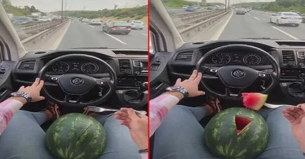 Bu da karpuzlu trafik magandası