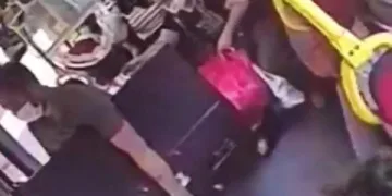 Rahat hırsız çaldığı televizyonu minibüsle taşıdı