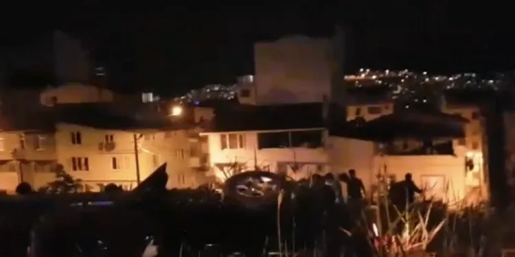 Bursa’da kaza yapan araç zeytinliğe uçtu