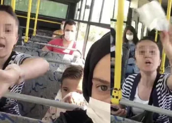 Halk otobüsünde maske takmamak için saldırdı!