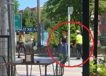 Bursa’da yasakları ihlal eden kadın, polise tepki gösterdi