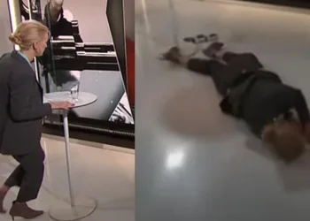 İsveç’te TV sunucusu canlı yayında bayıldı