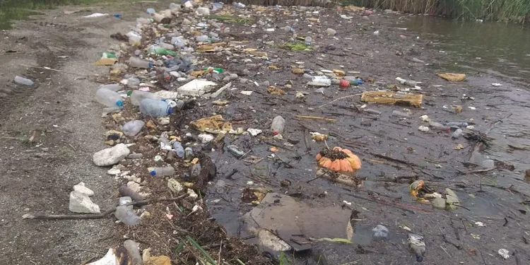 Bursa’da şiddetli yağış İznik Gölü’nü çöplüğe çevirdi