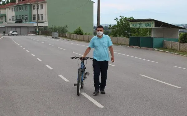 Kızını görebilmek için Sakarya’dan Çanakkale’ye bisikletle gitti