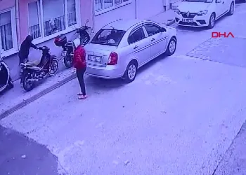 Bursa’da güpegündüz motosiklet hırsızlığı