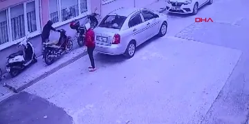 Bursa’da güpegündüz motosiklet hırsızlığı