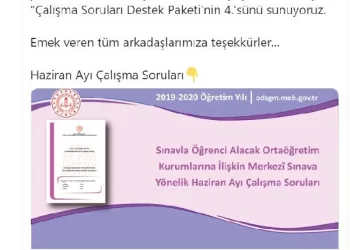MEB’den, LGS öncesinde 1280 soruluk son paket